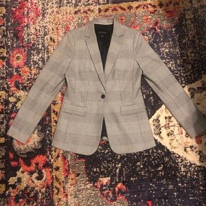 Banana Republic Long and Lean Plaid Blazer, Size 2